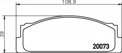 HELLA PAGID 8db355007111 -  Комплект тормозных колодок, дисковый тормоз